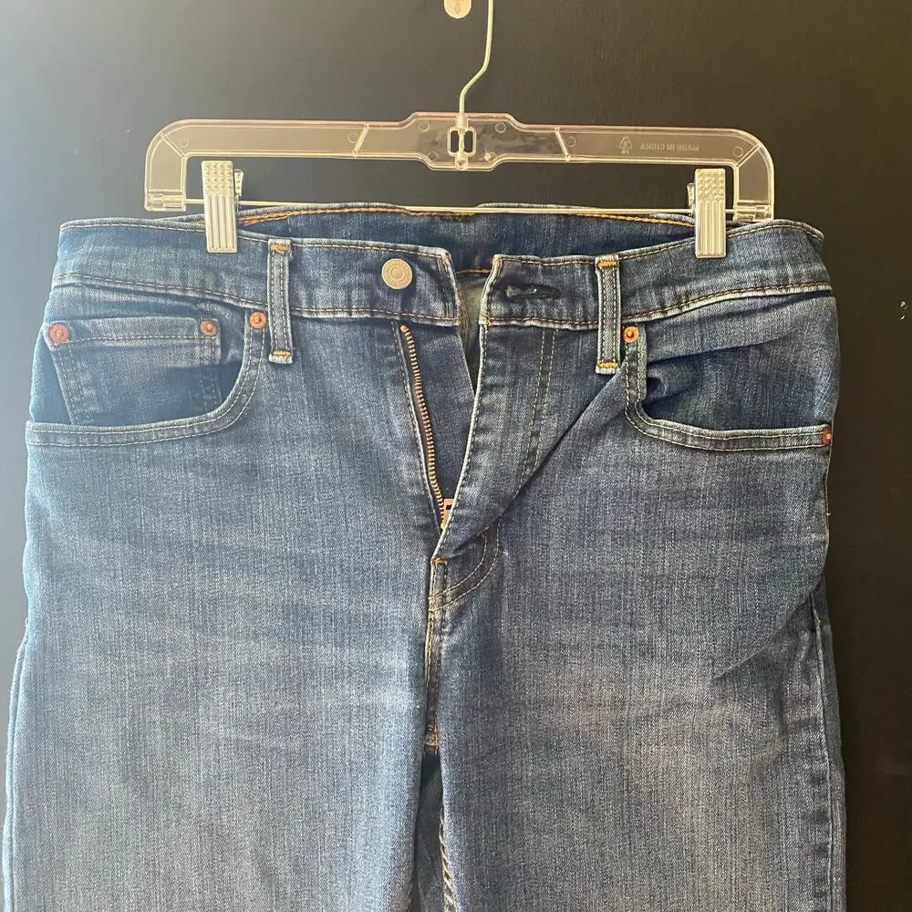 Levi's 512 Jeans Medium Dark Wash blue Men's Size 32 x 34 Slim Taper Jeans